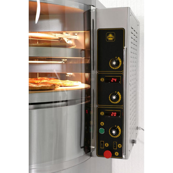 Four à pizza gaz à sole tournante - sole Ø 980 mm - 16 kW gaz - RP1 - SER GAS - vue 2