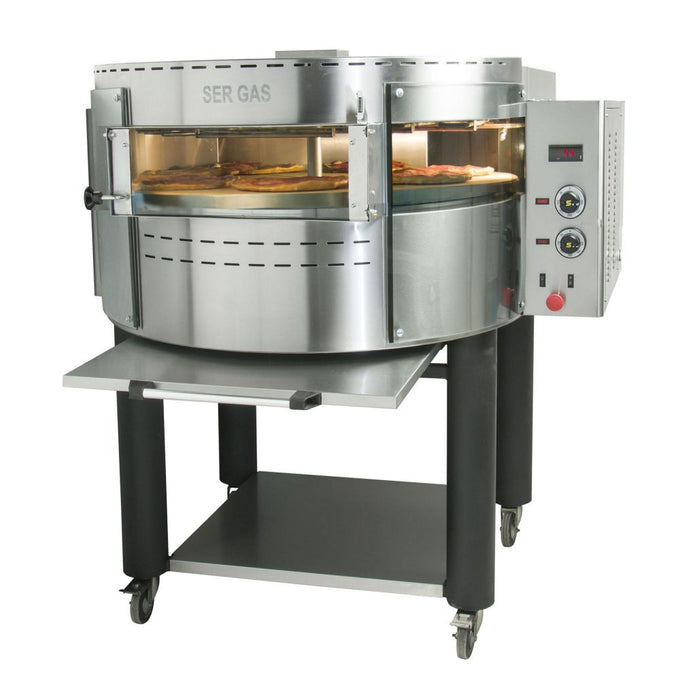 Four à pizza électrique à sole tournante - sole Ø 980 mm - 12 kW - RPE1 - SER GAS - vue 1