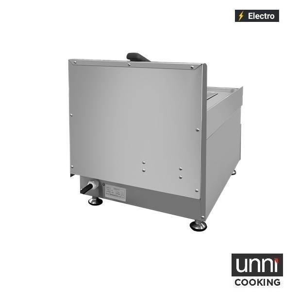 Friteuse électrique à poser 1 x 10 L - 10 kW 400 V - L 400 x P 650 x H 350 mm - Unninox