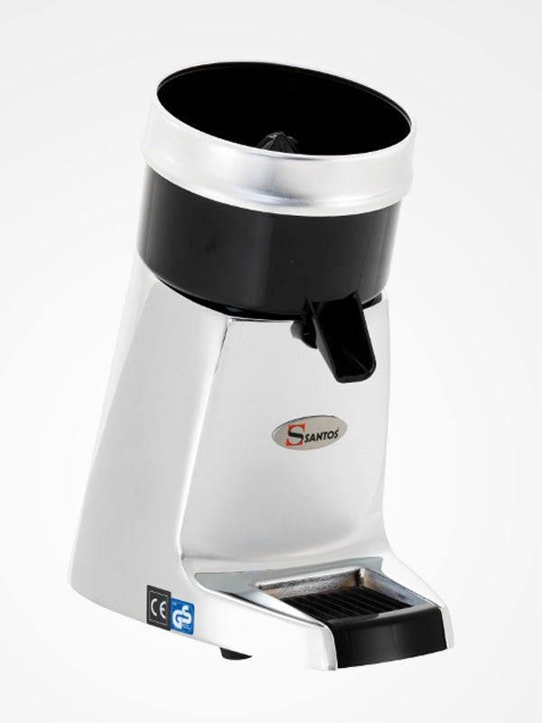 Presse-agrumes chromé 30 L/h - bec 135 mm - 3 ogives - 130 W - N°38C - Santos - vue 1