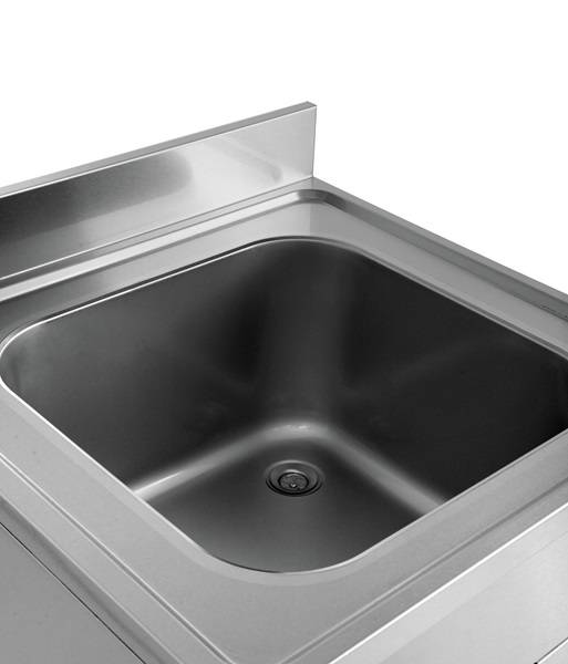 Plonge inox 1 bac avec étagère basse - L 700 x P 700 x H 850 mm - gamme Premium - Unninox