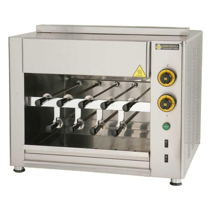 Churrasco gaz 9 brochettes rotatives - 7,6 kW gaz - SGA9 - SER GAS - vue 1