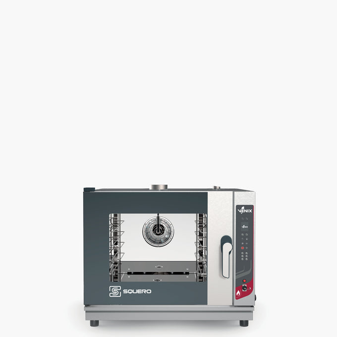 Four à gaz boulangerie pâtisserie 4 niveaux 600x400 ou GN 1/1 gamme Squero digital - Four combiné boulangerie pâtisserie