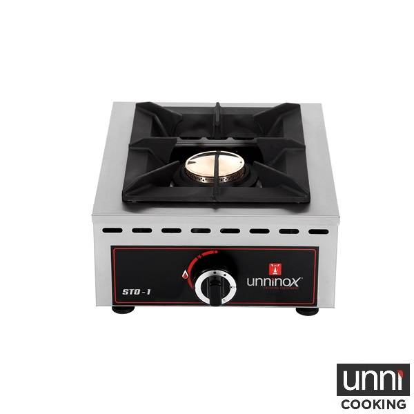 Réchaud gaz à poser 1 feu 7 kW - L 370 x P 510 x H 200 mm - Unninox