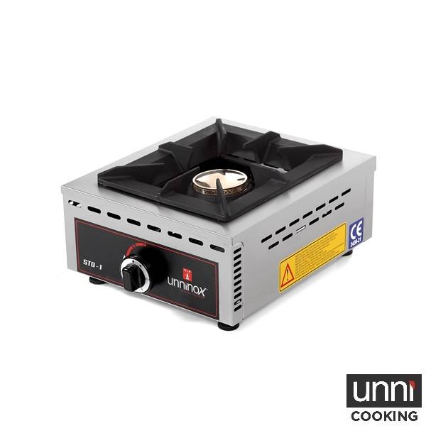 Réchaud gaz à poser 1 feu 7 kW - L 370 x P 510 x H 200 mm - Unninox