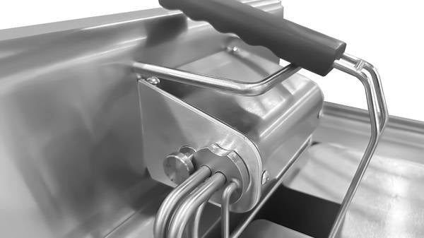 Friteuse électrique à poser 1 x 10 L - 10 kW 400 V - L 400 x P 650 x H 350 mm - Unninox