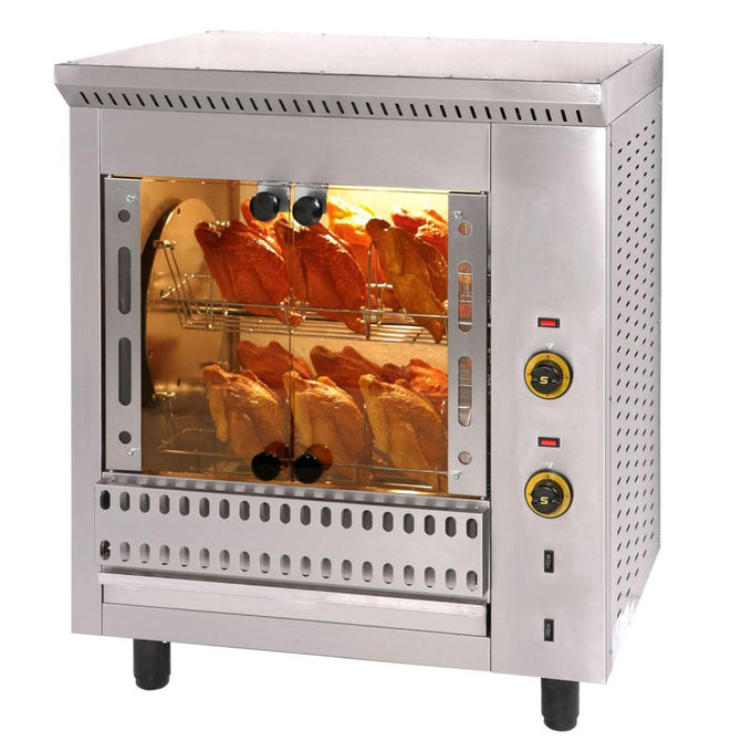 Rôtissoire électrique à paniers 16 poulets - 4,5 kW - 825 x 640 x 980 mm - T16 - SER GAS - vue 1