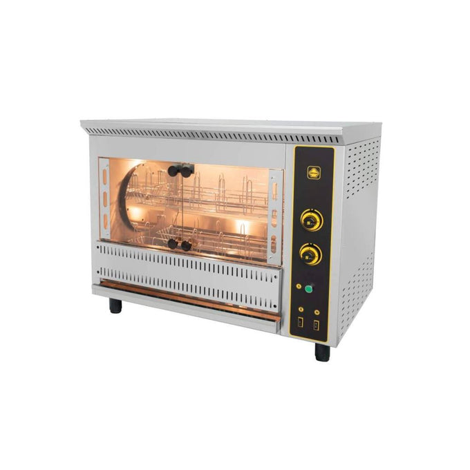 Rôtissoire gaz à paniers 24 poulets - 13 kW gaz - T24G - SER GAS - vue 1