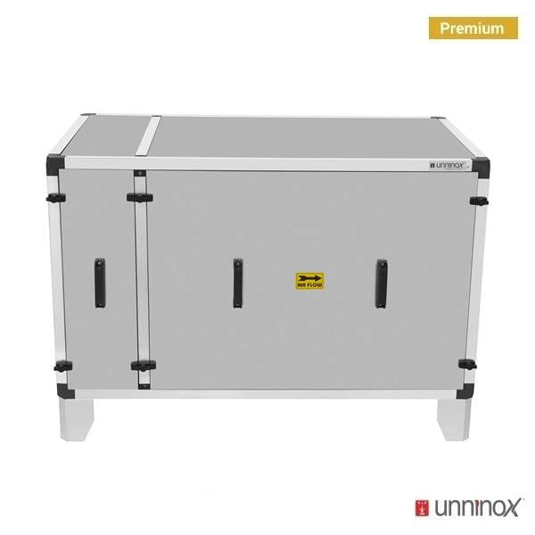Caisson de purification d'air extrait avec moteur - 2000 m³/h - L 1200 x P 670 x H 670 mm - Unninox