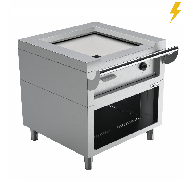 Plancha teppanyaki électrique 4,5 kW 400 V - L 800 x P 770 x H 850 mm - Unninox