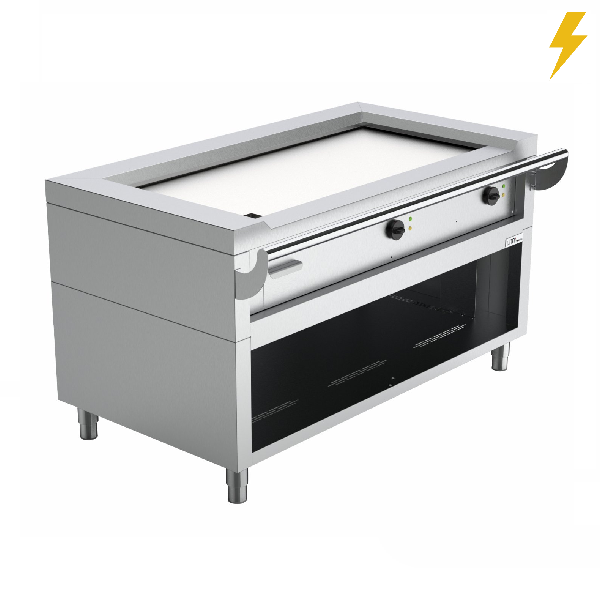 Plancha teppanyaki électrique 9 kW 400 V - L 1440 x P 770 x H 850 mm - Unninox