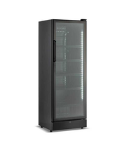 Armoire à boissons vitrée 1 porte - 400 L - noir - +2 à +10 °C - 5 clayettes - L 650 x P 595 x H 1800 mm - Unninox