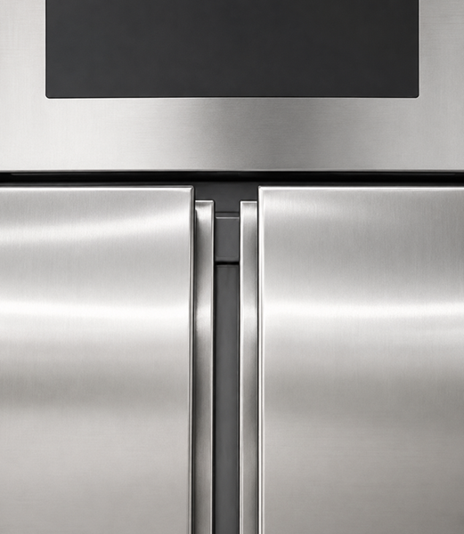 Armoire réfrigérée négative inox 2 portes - 1400 L - de -22 à -18 °C - classe E - L 1480 x P 830 x H 2010 mm - Unninox