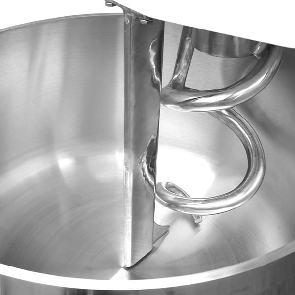 Pétrin à spirale 200 L - 125 kg de pâte - 2 vitesses - 400 V - Unninox
