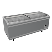 Congélateur coffre de supermarché 1000 L - gris - de -24 à -18 °C - 465 W - L 2500 x P 861 x H 850 mm - Unninox