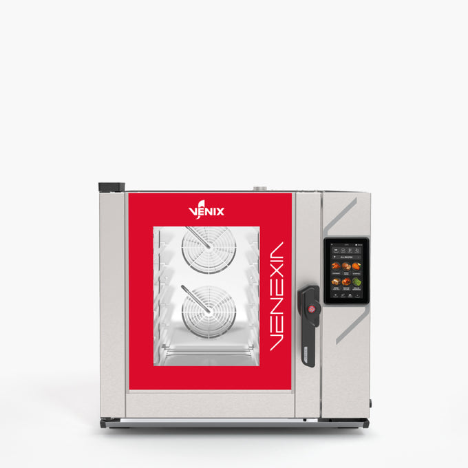 Four boulangerie pâtisserie 6 niveaux 600x400 mm et GN 1/1 écran tactile 7 pouces lavage automatique - Four combiné boul