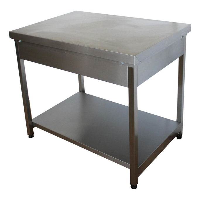 Table inox de travail 1500 x 700 mm - H 860 mm - WT150 - SER GAS - vue 2