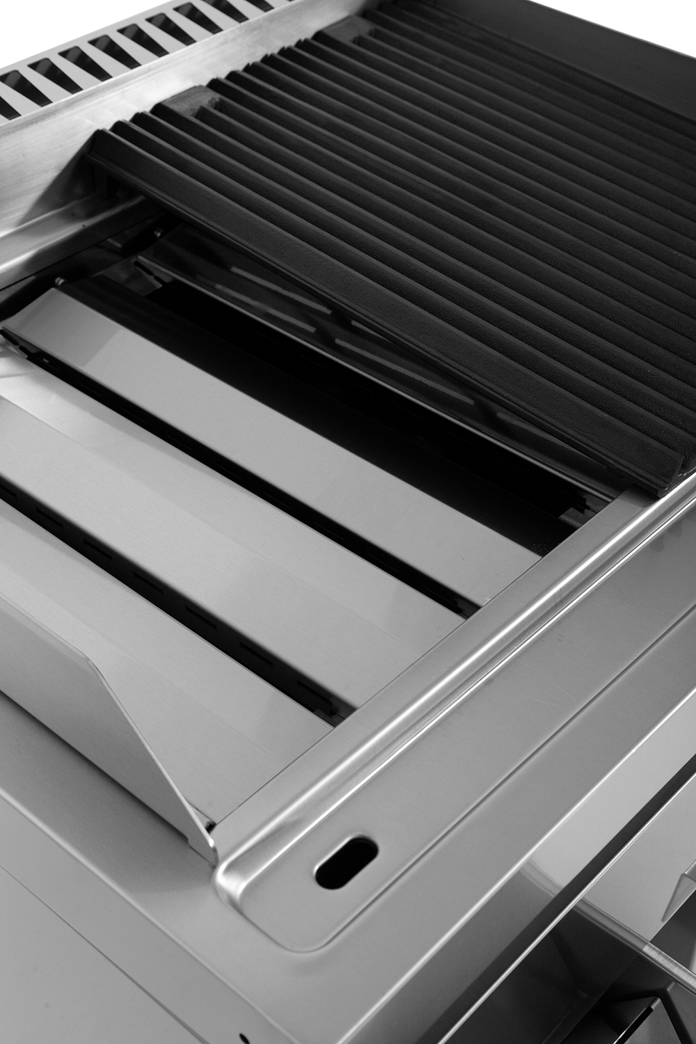 Grill vapeur gaz sur meuble - L 800 x P 700 x H 850 mm - Unninox