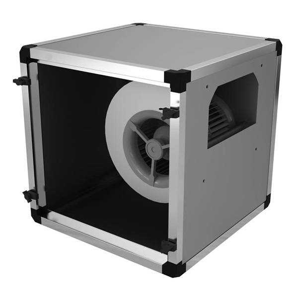 Caisson d'extraction pour hotte - 6000 m³/h - 650 x 650 x 650 mm - 230 V - Unninox