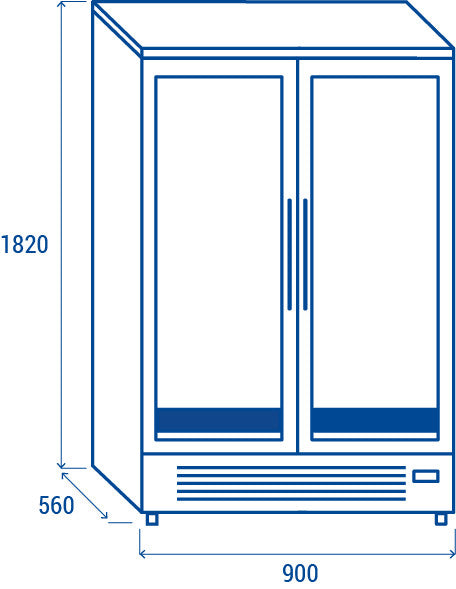 Armoire de Maturation 460 litres - Cool Head 900x560x1820 mm 150 W Coolhead - vue 11 - Armoire réfrigérée pro CHR - Cuistéo