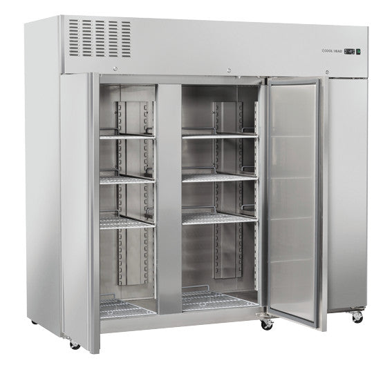 Armoire réfrigérée GN2/1 RC 1850 capacité 1900 L -2° à +8°C 1120 W 288 kg - Cool Head 2100x820x2050 mm Coolhead - Armoire réfrigérée positive professionnel CHR - matériel cuisine pro - Cuistéo