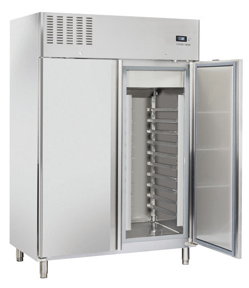 Armoire réfrigérée positive 1300L QPC 1640 porte réversible 10 glissières éco R600a - Cool Head 1400x820x2050 mm 350 W Coolhead - Armoire réfrigérée positive professionnel CHR - matériel cuisine pro - Cuistéo