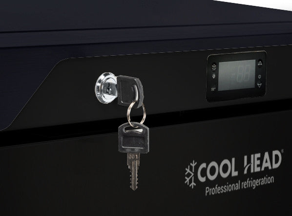 Armoire réfrigérée positive 200L avec porte réversible 2 étagères thermostat numérique - Cool Head 600x625x853 mm 120 W Coolhead - vue 4 - Armoire réfrigérée positive pro CHR - Cuistéo