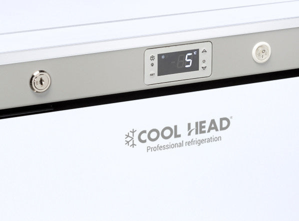 Armoire réfrigérée positive 200L avec thermostat numérique porte réversible et 3 étagères - Cool Head 600x625x853 mm 120 W Coolhead - vue 2 - Armoire réfrigérée positive pro CHR - Cuistéo