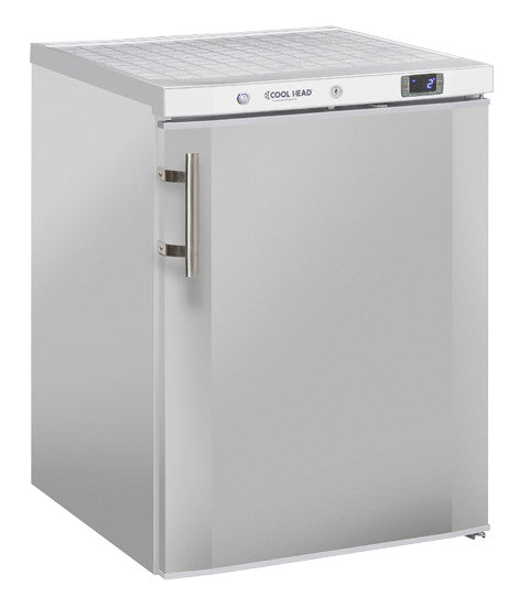 Armoire Réfrigérée Positive 200L CRX 2 Thermoformée A++ avec Alarme 3 Étagères 2 Roulettes - Cool Head inox 598x679x838 mm 56 W Coolhead - Armoire réfrigérée positive professionnel CHR - matériel cuisine pro - Cuistéo