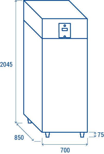 Armoire Réfrigérée Positive GN2/1 QR 6-5A 546L Énergétique Classe A - Gaz R600a - Cool Head 700x850x2045 mm 73 W Coolhead - vue 11 - Armoire réfrigérée positive pro CHR - Cuistéo
