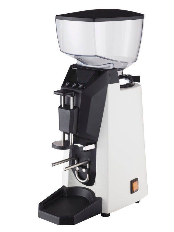 Moulin à café à la demande blanc avec tasseur - meules 63,5 mm - 1100 W - N°59TW - Santos - vue 2