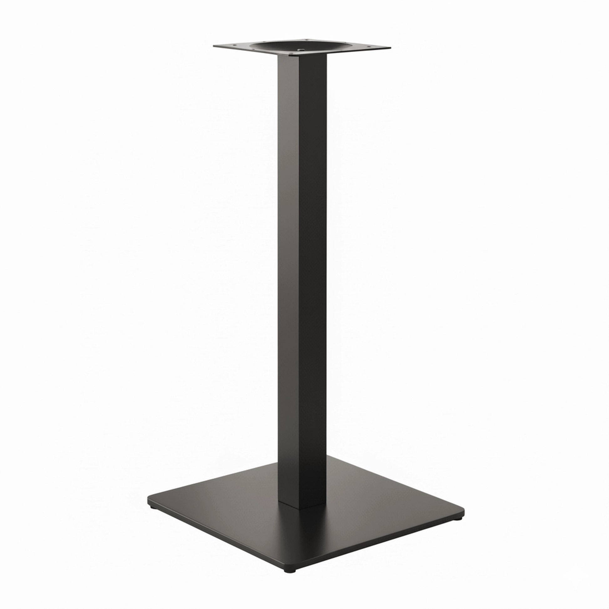 Pied de table Carré Inox Noir - Madrid Mobiliario