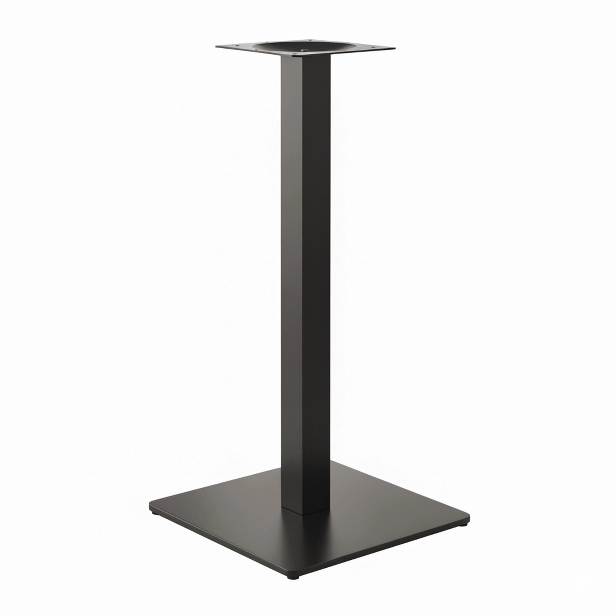 Pied de table Carré Inox Noir - Madrid Mobiliario