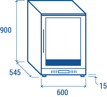 Cave de maturation de viande 148 litres - Cool Head 600x545x900 mm 350 W Coolhead - vue 10 - Armoire réfrigérée pro CHR - Cuistéo