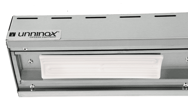 Étagère de chef chauffante céramique 4 x 250 W - L 1400 x P 180 x H 90 mm - Unninox