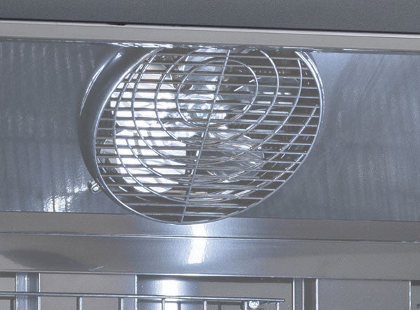 Congélateur 1080L porte vitrée éclairage LED 6 étagères serrure affichage numérique - RFG 1350 B - Cool Head inox 1340x760x2040 mm 1100 W Coolhead - vue 3 - Armoire réfrigérée négative pro CHR - Cuistéo