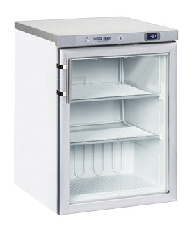 Congélateur 200L porte en verre thermostat numérique alarme 2 étagères -21° à -18°C - Cool Head 598x679x838 mm 174 W Coolhead - Armoire réfrigérée négative professionnel CHR - matériel cuisine pro - Cuistéo