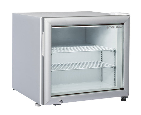 Congélateur 50L porte vitrée avec serrure et verre trempé dimensions 500x540x670mm - Cool Head 156 W Coolhead - Armoire réfrigérée négative professionnel CHR - matériel cuisine pro - Cuistéo