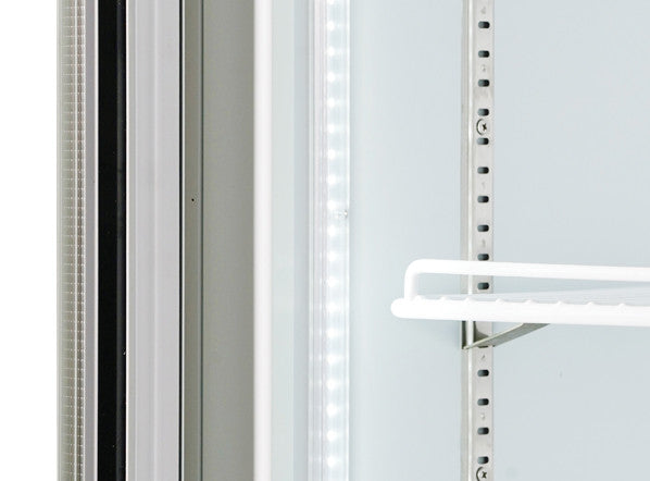 Congélateur professionnel 560 L porte vitrée éclairage LED 6 étagères réglables verrou RFG 750 - Cool Head inox 750x760x2040 mm 580 W Coolhead - vue 5 - Armoire réfrigérée négative pro CHR - Cuistéo