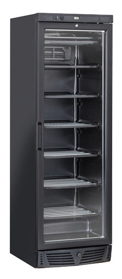 Congélateur vitré 300L avec éclairage LED serrure et thermostat - TNG 390 B - Cool Head 600x630x1870 mm 620 W Coolhead - Armoire réfrigérée négative professionnel CHR - matériel cuisine pro - Cuistéo