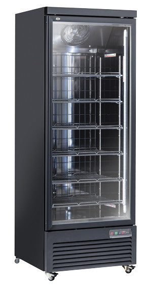 Congélateur vitré 560 L avec éclairage LED 6 étagères serrure et roues - Cool Head inox 750x760x2040 mm 580 W Coolhead - Armoire réfrigérée négative professionnel CHR - matériel cuisine pro - Cuistéo