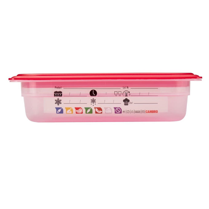 Bac en polypropylène Safetrak IML GN 1/2 65 mm - Cambro