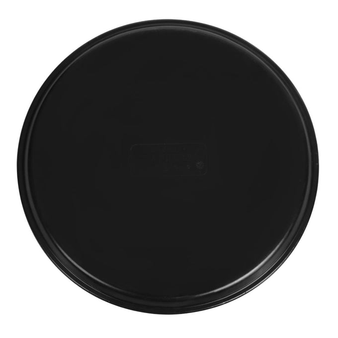 Plateau de service rond fibre de verre antidérapant Camtread noir 35,5 cm - Cambro