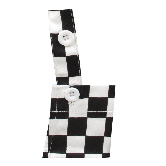 Tablier bavette enfant carreaux noirs et blancs - Whites Chefs Clothing