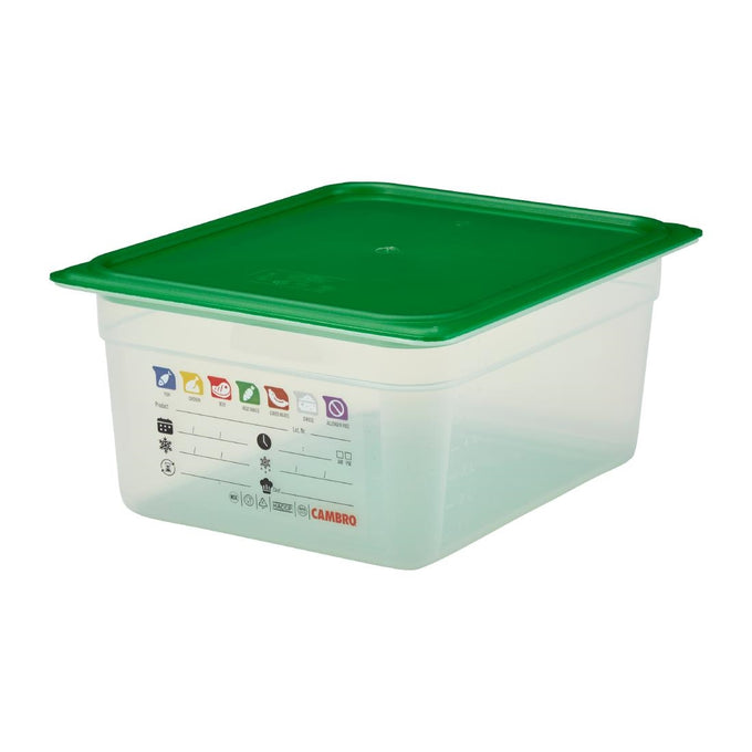 Bac en polypropylène Safetrak IML GN 1/2 150 mm - Cambro