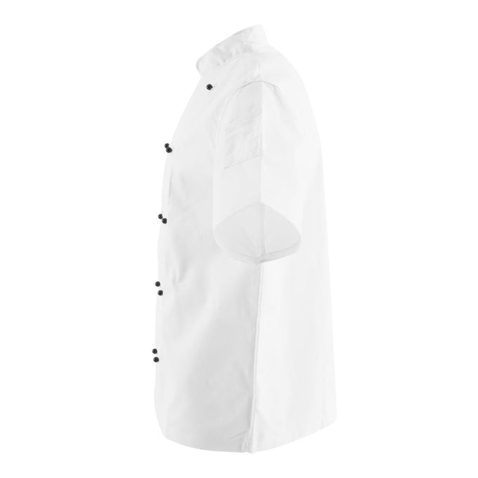 Veste de cuisine mixte Chicago manches courtes blanche - Whites Chefs Clothing