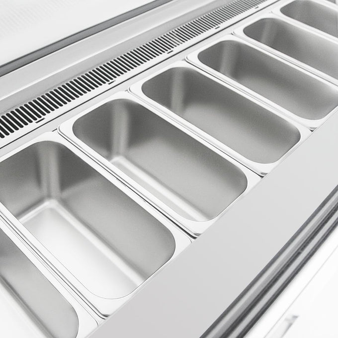 Vitrine à glace Série U 149 L 6 bacs - Polar