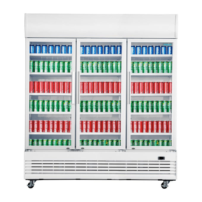 Vitrine réfrigérée positive 3 portes Série G - 1300 L - Polar