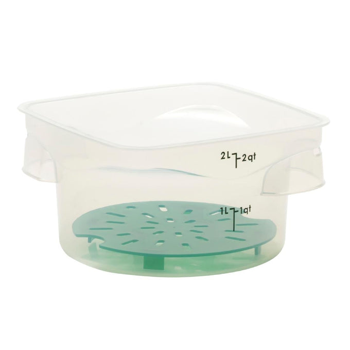 Égouttoir en polypropylène FreshPro CamRound vert - Cambro