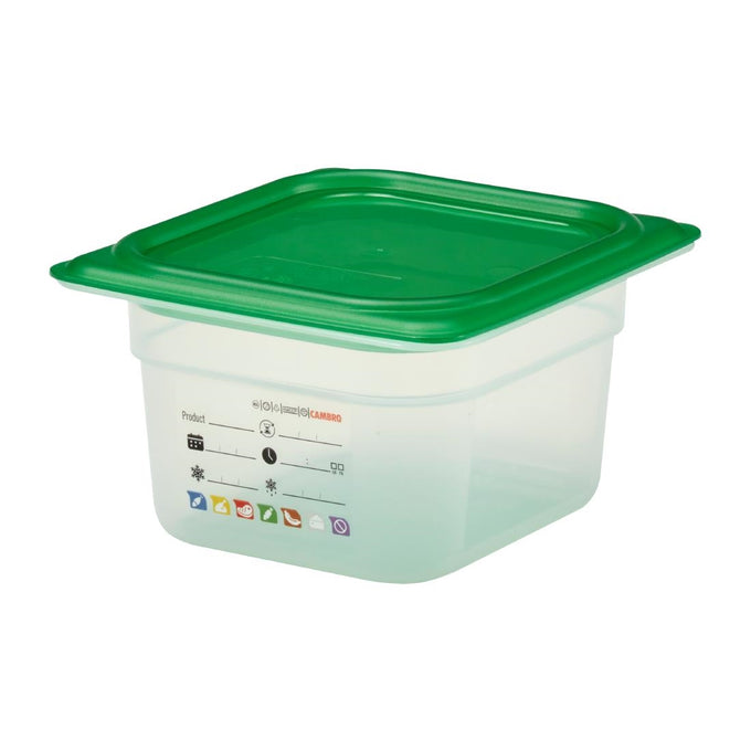 Bac en polypropylène Safetrak IML GN 1/6 100 mm - Cambro